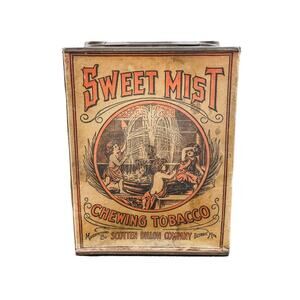 Vintage Sweet Mist Chewing Tobacco Cardboard Tin